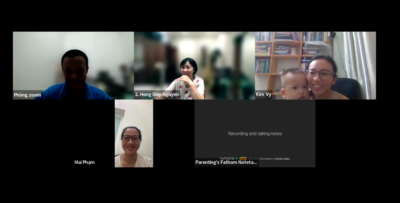 Hình ảnh lớp học Zoom Safe Parent thực tế
